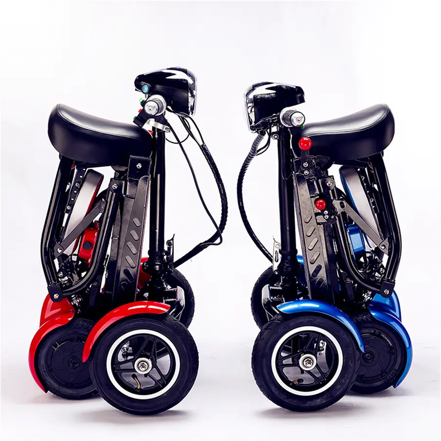 Folds to an excellent compact size high quality high performance big padded seat foldable Multi-Purpose scooters