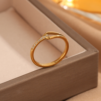 2025 nouveau DS bague en diamant inoxydable Zircon étincelant pierre brillante Non fondu bague de fiançailles de mariage élégant anneau délicat