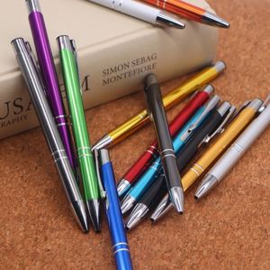 Premium <b>Black</b> Metal Ballpoint Pen UV Printed Custom Logo <b>Feather</b> Body Novelty Executive Business Gift <b>Black</b> & Blue Ink - Product Image 2