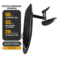 Planche de surf électrique hydrofoil en fibre de carbone, télécommandée, pour sports nautiques, moteur 8 kWh, vitesse 60 km/h