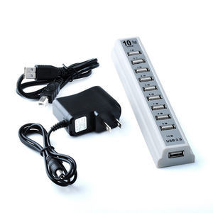 La migliore vendita 5 v1a potenza trasferimento dati 10 porte <span class=keywords><strong>USB</strong></span> 2.0 <span class=keywords><strong>HUB</strong></span> esterno 10-in-1 Splitter <span class=keywords><strong>USB</strong></span> per PC e Laptop in Stock - Product Image 1