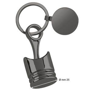 Llavero de Metal con Logotipo Personalizado, Llavero de Aleación Pulida con Impresión UV y Logotipo Grabado con Láser - Product Image 2