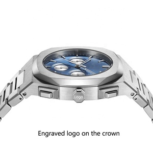 Montre-bracelet sport de luxe pour homme, personnalisable avec logo, mouvement à quartz, vente en gros - Product Image 4