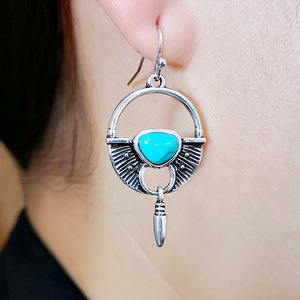 Orecchini Pendenti Creativi a Forma di Proiettile con Accenti Colorati, Stile Vintage, Orecchini Statement, Accessori Moda all'Ingrosso - Product Image 2