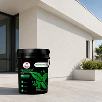 Pintura Acrílica Elástica para Paredes Interiores y Exteriores, Revestimiento en Rollo, Aplicación Simple con Brocha, Universal para Construcción