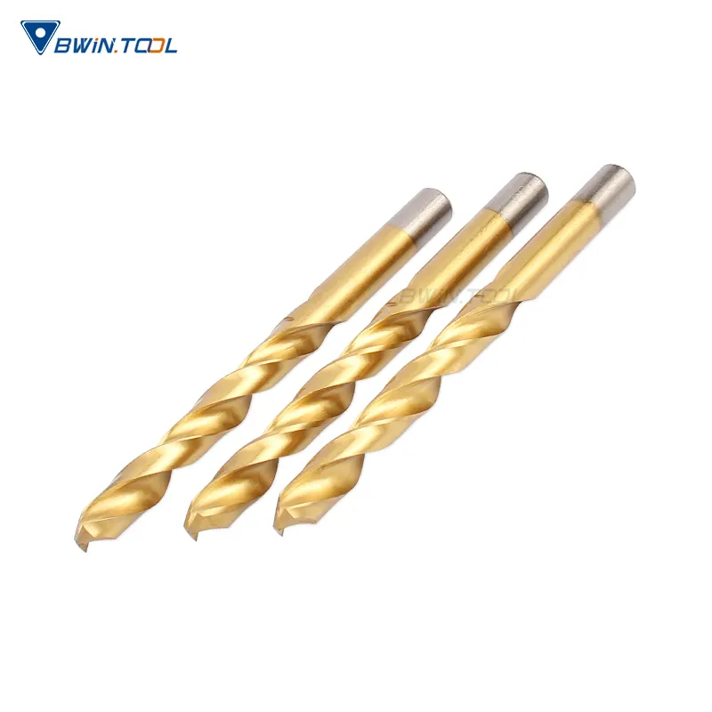 BWIN OEM factory M2 cobalt containing straight shank twist drill bit for steel and copper drilling
