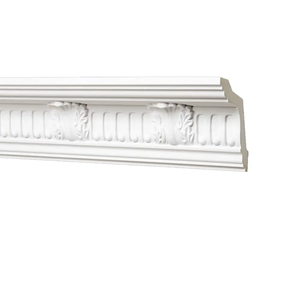 Fácil Instalar Novo Estilo Artisticpolyurethane Espuma Esculpida Teto Pu Cornice Moldagem Para Decoração Cornice Teto