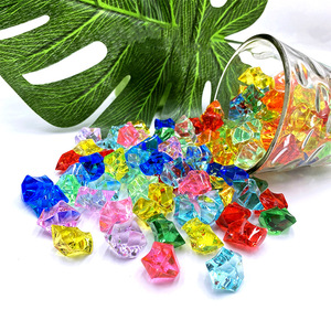Pierres colorées en acrylique imitation cristal pour aquarium, décorations paysagères, jouets et accessoires pour parcs d'attractions - Product Image 1