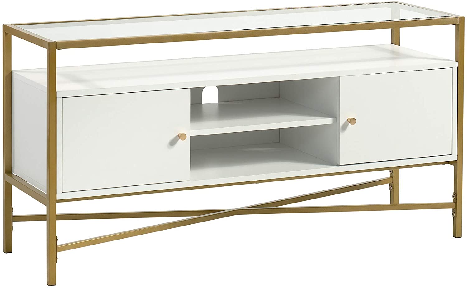Glossy Master Bedroom TV Cabinet Adjustable Luxury Modern Living Room Furniture OEM