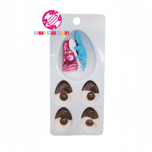 Mini oeuf de dinosaure bonbons au chocolat jouets OEM personnalisé doux surprise oeuf éclater bonbons chocolat confiture rempli boule Biscuit - Product Image 2