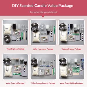 <span class=keywords><strong>Kit</strong></span> DIY de fabrication de bougies, sac de matériaux d'aromathérapie, ensemble d'outils de mélange en coton et cire de soja, modèle de Noël Chine - Product Image 4