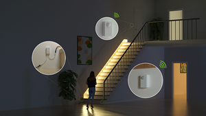 Hai cách Dimmable không dây tự động 12V 24V LED Strip ánh sáng PIR cảm biến chuyển động - Product Image 4