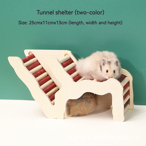 Le plus récent abri pour hamster multifonctionnel imperméable au design original en bois de hêtre - Product Image 4