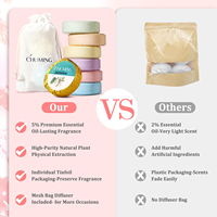 Ensemble de bombes de bain artisanales biologiques, 18 pièces, bombes de bain effervescentes pour le spa avec des huiles essentielles pour enfants et femmes, étiquette privée, vente en gros