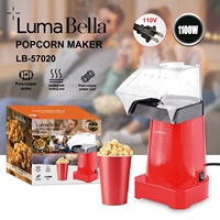 Máquina de Palomitas de Maíz Mini de Alta Calidad 110-240V, Máquina de Palomitas de Maíz de Aire Caliente para el Hogar, Material Plástico, Fuente de Alimentación Eléctrica, Gran Venta