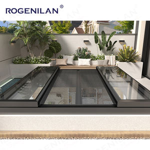 Alüminyum otomatik sürgülü panoramik ışıklık çift temperli büyük cam balkon veranda su geçirmez çatı iki yönlü sürgülü ışıklık - Product Image 2