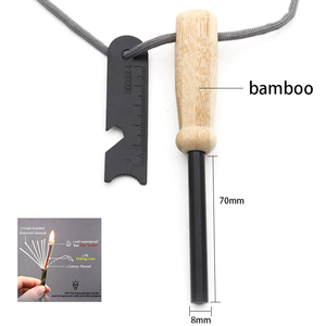 Accessoires de camping, allume-feu en bambou, tige en ferrocérium d'urgence pour les survivants - Product Image 4