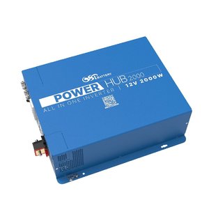 Convertisseur hybride à onde sinusoïdale pure tout-en-un GSP 12V 2000W avec contrôleur solaire MPPT et chargeur DC-DC pour camping-car - Product Image 1