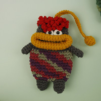 Porte-clés poupée fait main, 28 styles, protecteur de clé anime, poupée au design original et adorable, porte-clés en crochet, pendentif pour sac, accessoire de sac à suspendre