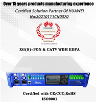 Fullwell Yüksek Güçlü 8 Portlu 2U 16dbm 19dbm 22dbm 23dbm Optik Amplifikatör Wdm Edfa PON ve CATV FTTH