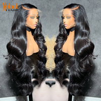 Pelucas de Cabello Humano con Ondas Suaves, Línea de Cabello Pre-Arrancada, Encaje Frontal Transparente HD 5x5, Sin Pegamento, con Cordón Ajustable para Mujer - ¡Venta Caliente!