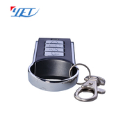 YET071 Télécommande universelle sans fil à code tournant RF pour porte de maison intelligente, étanche, en plastique et métal, 4 boutons, portée 100m