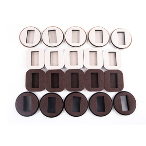 Cuscinetti Scorrevoli per <span class=keywords><strong>Mobili</strong></span> in Legno Nero+Marrone 3,5 Pollici Ecologici Durevoli Copriruote per Pavimenti in Legno Previene Graffi - Product Image 3