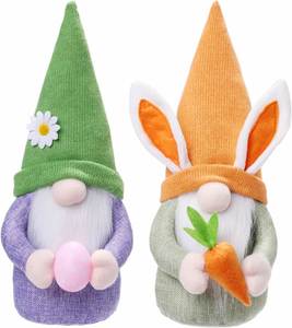 Ornaments Decoration Handmade Spring Plush Doll Easter Bunny Gnomes Decor - Product Image 2