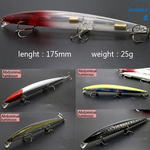 Appât flottant de grande <span class=keywords><strong>taille</strong></span>, 175mm, 25g, OEM, leurre pour poisson nageur, méné, pêche en eau salée - Product Image 2