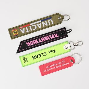 QY Custom Embroidered Polyester Keychain Woven Fabric <b>Key</b> <b>Ring</b> Thermal Transfer Printed Promotional Gift - Product Image 3