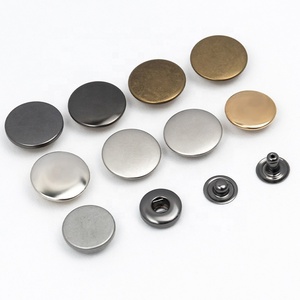 Boutons à pression en alliage de zinc avec logo personnalisé, motif vintage en 4 parties, technique de placage personnalisée - Product Image 6