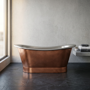Bañera Metálica Ovalada de Cobre para Adultos, Bañera Independiente - Product Image 3