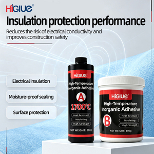 Adesivo Inorganico HiGlue Resistente alle Alte Temperature 1700 ° Colla Ceramica Isolante ad Alta Resistenza <span class=keywords><strong>C</strong></span> - Product Image 3