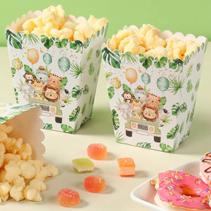 Cajas <span class=keywords><strong>de</strong></span> Palomitas Personalizadas con Diseño <span class=keywords><strong>de</strong></span> Zoológico, Caja <span class=keywords><strong>de</strong></span> Papel para Fiestas <span class=keywords><strong>de</strong></span> Cumpleaños con Temática <span class=keywords><strong>de</strong></span> <span class=keywords><strong>la</strong></span> Selva, Recuerdos para Cine - Product Image 5