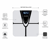 Balance intelligente à haute précision avec jauge de contrainte, capacité de 180 kg, pour usage familial, surveillance de la composition corporelle, OEM/ODM personnalisé