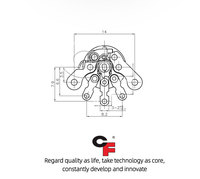 Potentiomètres rotatifs série R10NS, tolérance 20 %, résistance 1K-1M, interrupteur SPST intégré, butée, film carbone, rotation 235°, DC 10V