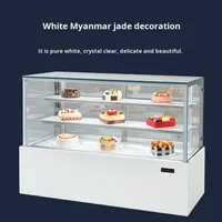 Vitrine professionnelle pour pâtisserie avec contrôle d'humidité, verre anti-buée, acier inoxydable, design à 2 portes