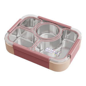 Hot biểu tượng tùy chỉnh Hộp Ăn Trưa heatable bảo quản thực phẩm tiffin cho công việc Take-Away container lưu trữ thực phẩm Bento hộp thép không gỉ - Product Image 1