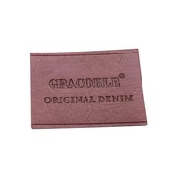 Étiquettes et patchs en cuir gaufré écologiques, prix direct usine, forme personnalisée, échantillon en 3 jours pour jeans, vêtements, sacs, foulards