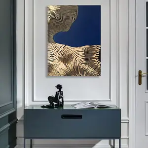 Wohnzimmer Dekoration Große gemischte Medien Kunstwerk abstrakte Holz schnitzerei Wandmalerei 3D Holz Kunst Dekor