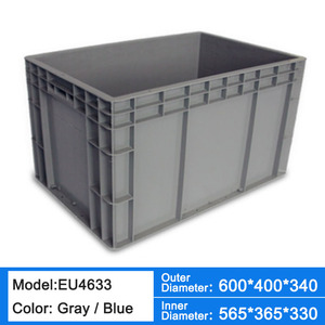 Nestable tiêu chuẩn hóa Kích thước thùng nhựa dễ dàng để làm sạch hộp công nghiệp cho kho lưu trữ hộp - Product Image 2