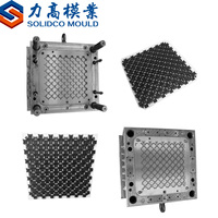 Tuiles de sol modulaires en plastique pour terrasse de tennis, moulage par injection personnalisé, emboîtables