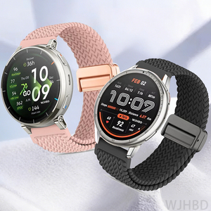 Correa magnética de 20 y 22mm para <span class=keywords><strong>Amazfit</strong></span> Active 3, 45mm, Active 2, 44mm, Max 48mm, pulsera de bucle trenzado para <span class=keywords><strong>Amazfit</strong></span> BALANCE 2 Bip <span class=keywords><strong>6</strong></span> <span class=keywords><strong>GTR</strong></span>/GTS - Product Image 2