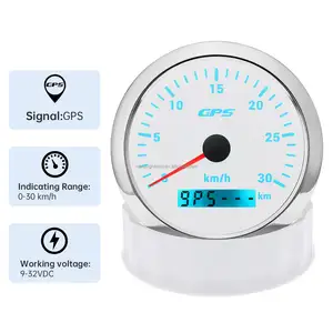 Speedometer 85mm 120KMH 200KM/H Odometer With Trip Course Over Ground 8 Colors Backlight GPS Speedometer