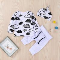 Ensembles de vêtements d'hiver pour bébés garçons et filles, 3 pièces, tenues pour nouveau-nés, sweat-shirt à manches longues en tissu softshell + pantalon + chapeau