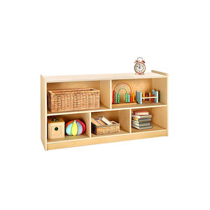 5 sections grand espace de stockage facile à assembler en bois bibliothèque pour enfants pour les tout-petits de 1 à 5 ans chambres pour enfants salle de classe salle de jeux - Product Image 1