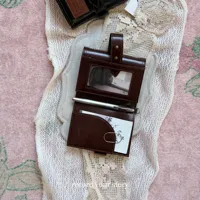 Carnet de notes de luxe vintage M5 en cuir, rechargeable, multifonction, avec impression en relief, petit format, à trois volets, mini carnet de poche pour écriture quotidienne