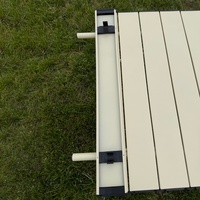 Mesa Plegable Portátil de Acero de Alta Calidad para Acampar al Aire Libre, Impermeable y Fácil de Limpiar, Muebles de Exterior para Picnic y Playa