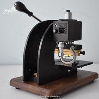 Mini Máquina Manual de Grabado en Relieve para Etiquetas de Cuero, Máquina de Estampado en Caliente