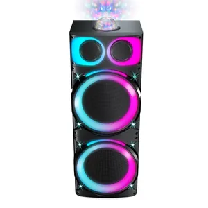Hochwertige hölzerne Karaoke-Maschine Profession elle drahtlose tragbare Lautsprecher Party-Lautsprecher für den Außenbereich oder Party